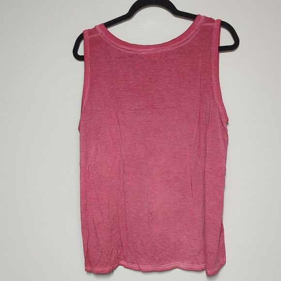 NWT Jane+Delancey Red Space Dye V Neck Sleeveless Blouse - Picture 3 of 5